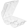 thumbnail image 1 of Inline Plastics Clear 6 Compartment Hinged Donut Container, 8.25 x 5 x 3.25 inch -- 192 per case., 1 of 1