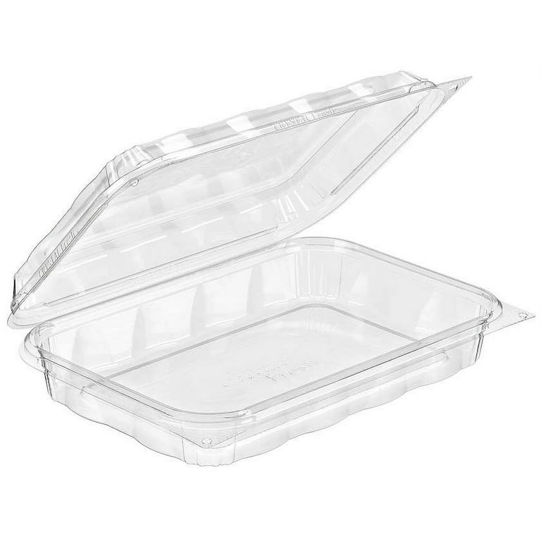 Inline Plastics Crystal Fresh Clear Container, 8.75 x 5.75 x 1-13/16 inch  -- 140 per case.