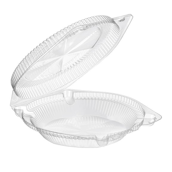 Inline Plastics SLP110 Sure Lock 10" Pie Container, Clear PET Food, 105 oz | 200/Case