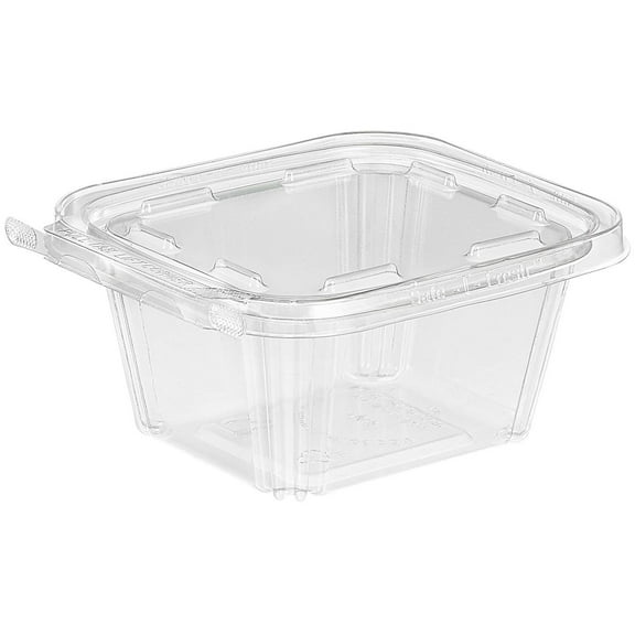 Inline Plastics Safe-T-Fresh Clear Hinged Container 5, 4.9x5.75 x 2.63"H