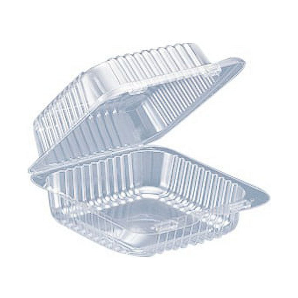 Clear Hinged Plastic Food Container, 46.7 oz, 500/Case