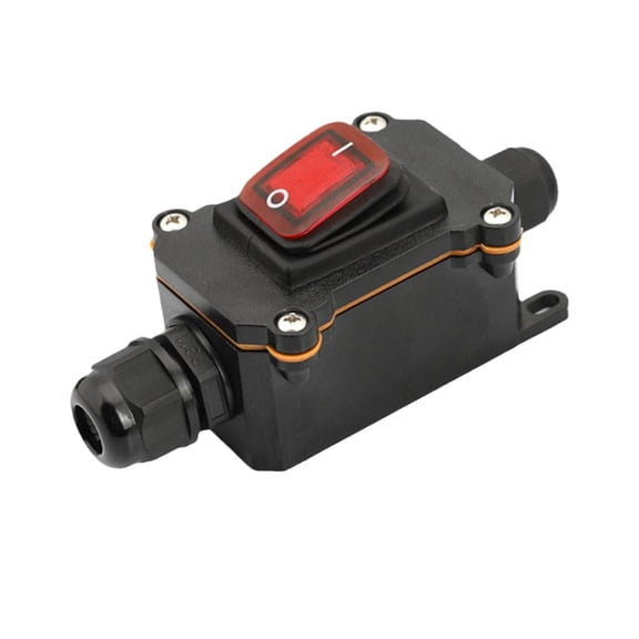 Inline Power Cord 110V-220V 12V-24V Marine Rocker Switch W2F6 Waterproof H5N1