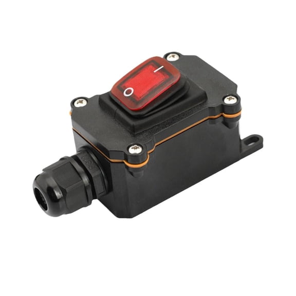 Inline Power Cord 110V-220V 12V-24V MarineRoer Switch Waterproof On UK P4W5
