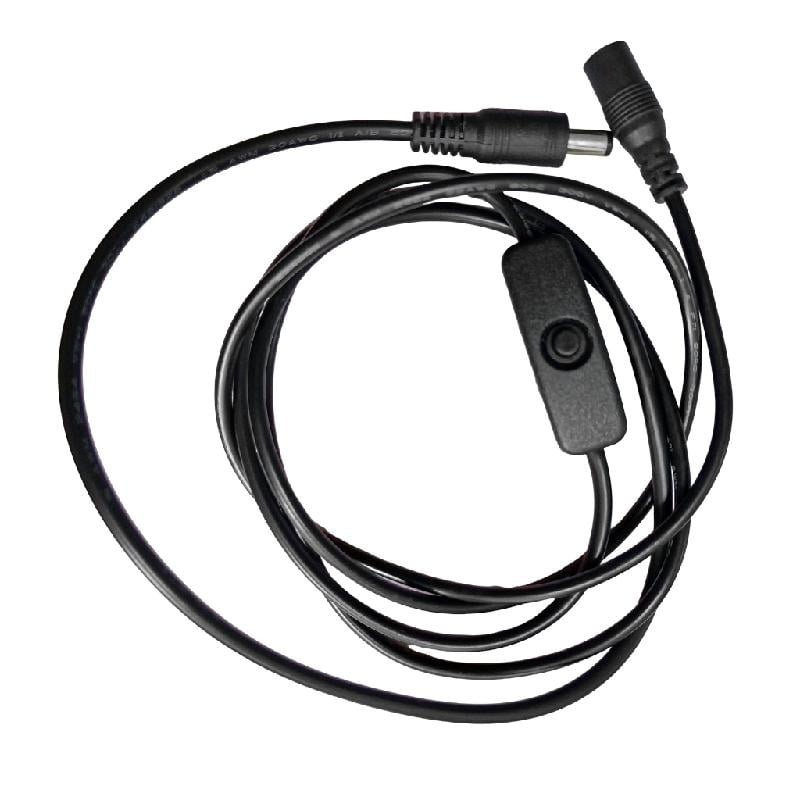 Inline Power Switches Extension Cable Male to Female 5.5mm x 2.1mm 1.5m ...