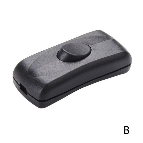Inline Push Button Switch for Table Lamp Power Cord