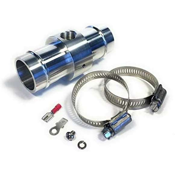 Inline Radiator Hose Temperature Sensor Adapter for 1.5 inch (38mm) hose, 3/8 NPT