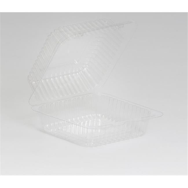 Inline SLP20 22 oz Hinged Deli Container Container Pete, Clear - Case ...