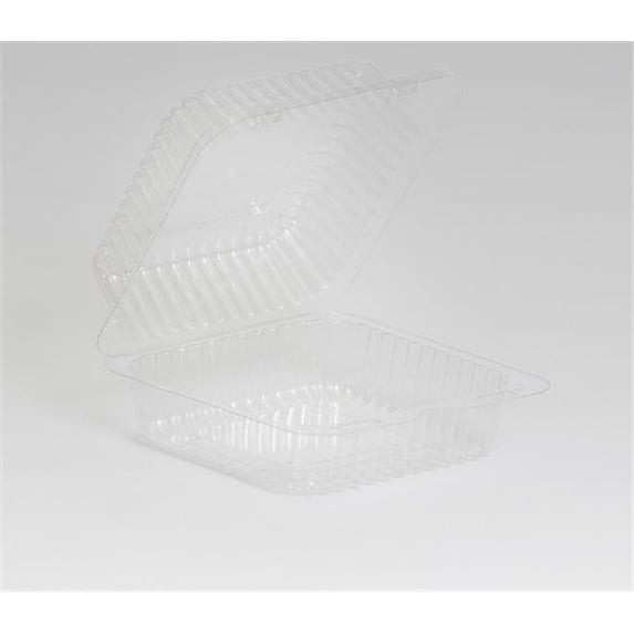Inline SLP20 22 oz Hinged Deli Container Container Pete, Clear - Case of 500