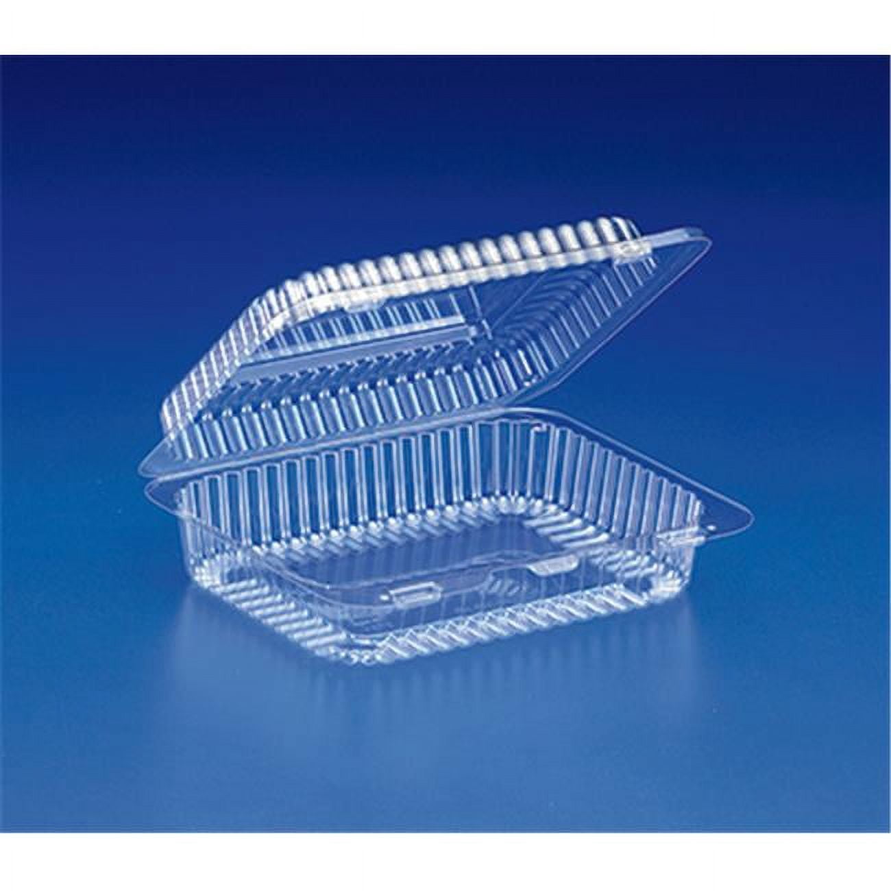 Inline SLP26 Hinged Lid Container Tray Pet, Clear Case of 300