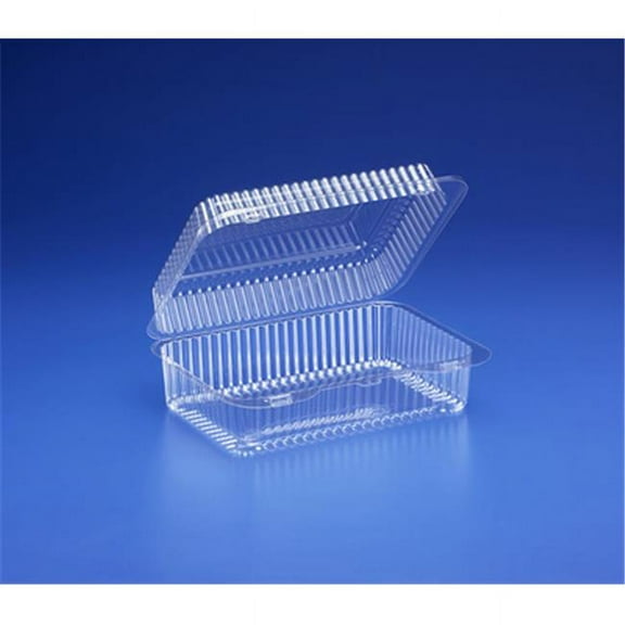 Inline SLP40 60 oz Hinged Container Plastic, Clear - Case of 276
