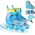 thumbnail image 1 of Inline Skates, Adjustable Children Inline Skates with Light up Wheels for Kids, Girls, Boys, Teens, Beginner & Advance | with Protective Gears and Carry Bag, 1 of 7
