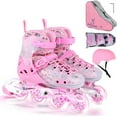 thumbnail image 1 of Inline Skates, Adjustable Children Inline Skates with Light up Wheels for Kids, Girls, Boys, Teens, Beginner & Advance | with Protective Gears and Carry Bag, 1 of 6