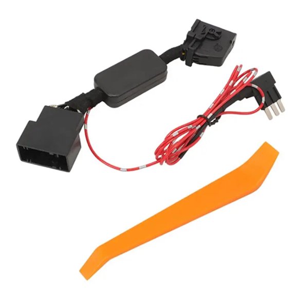 Inline Start Stop Bypass Harness 5.9 In Wiring Module With Black Connectors Red Wires for Garage Install Daily Driving and Vehicle Replacement Work