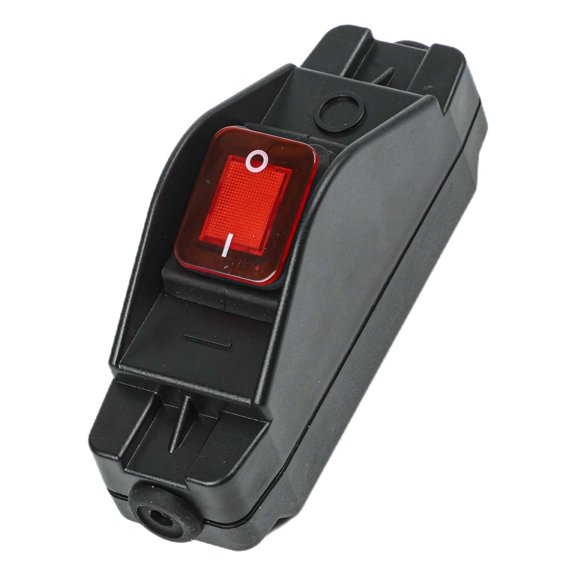 Inline Switch With Light 110V-250V 16A Push Button On/Off 4Pin 2 Pole