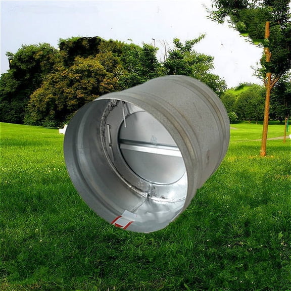 Inlined galvanized Back-Draft Damper Butterfly Backdraft Damper Air duct check valve 150/200/250/300 mm exhaust ventilation pipe