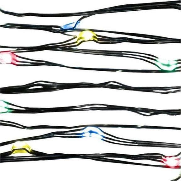 Inliten 105079 Battery Operated Microdot Cluster Lights, Multi Color - 100 Count