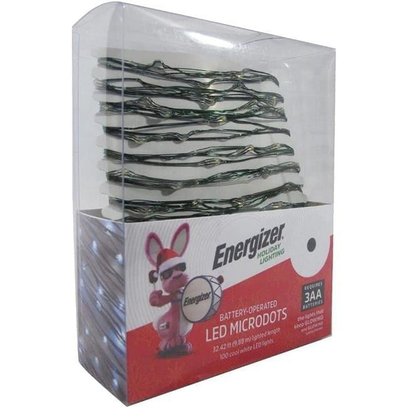 Energizer B51853-88 100 3F Battery Operated LED Microdot Cool White ...