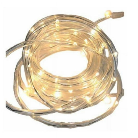 Sylvania V47100-88 Tube Light Set With Timer, Warm White LED Lights, Transparent Wire, 15-Ft. - Quantity 1