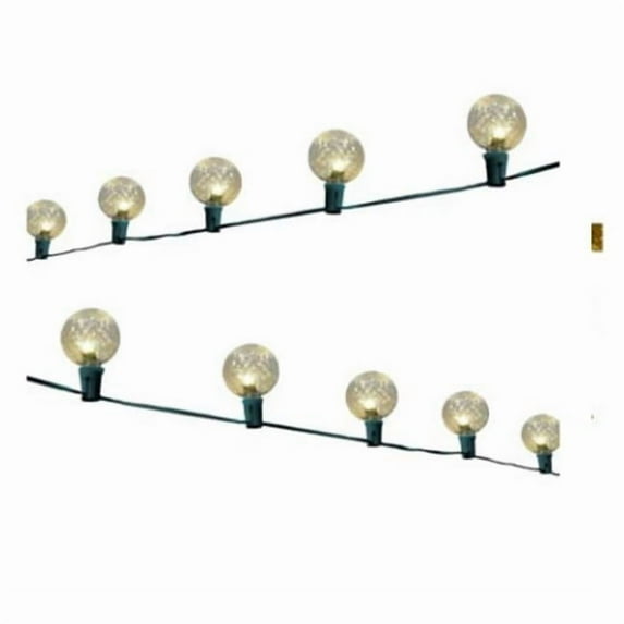 Inliten 266650 Christmas C-Bulb LED String Light, Cool White