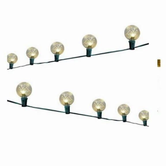 Inliten 266650 Christmas C-Bulb LED String Light, Cool White