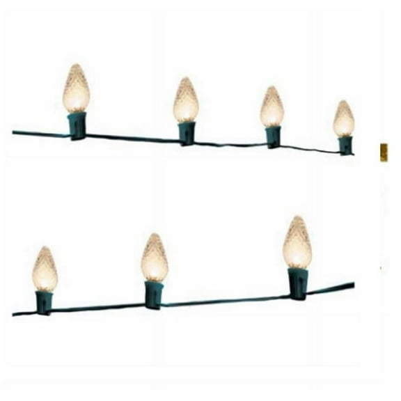 Inliten 266647 Christmas C-Bulb LED String Light, Cool White