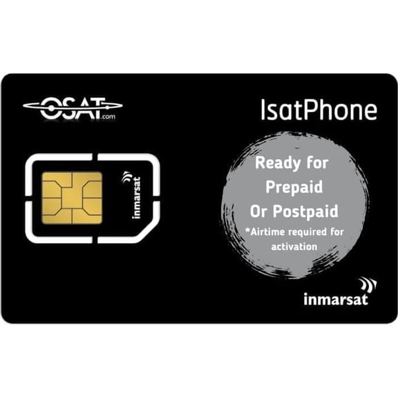 Inmarsat IsatPhone SIM Card | Prepaid & Postpaid Options | Global Coverage | Reliable Satellite Communication | No Roaming Charges | Ideal for Remote Locations