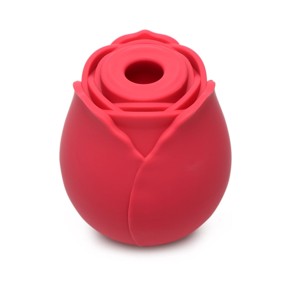Bloomgasm The Rose Lovers Rechargeable Silicone Gift Box Suction Vibrator, Red