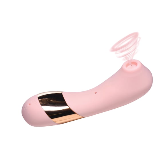 Inmi Shegasm Tickle Tickling Rechargeable Silicone Suction Vibrator, Pink