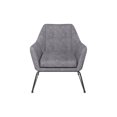 thumbnail image 1 of Inmod Mid-Century Modern Norwood Chenille Lounge Chair, Grey, 1 of 4