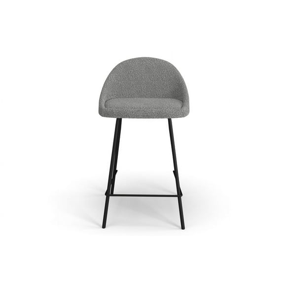 Inmod Oliver Boucle Counter Stool (Set of 2)