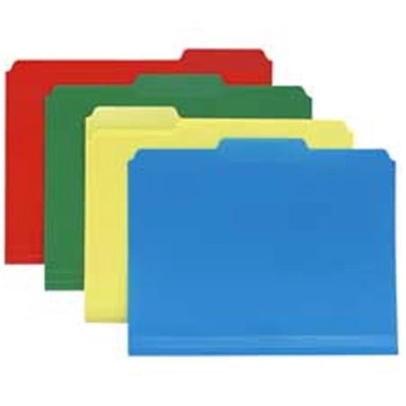 Inn Dura File Folders- 9in. High Front- Letter Size- Blue