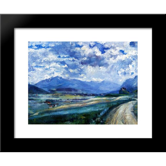 Inn Valley Landscape 20x24 Framed Art Print by Lovis Corinth