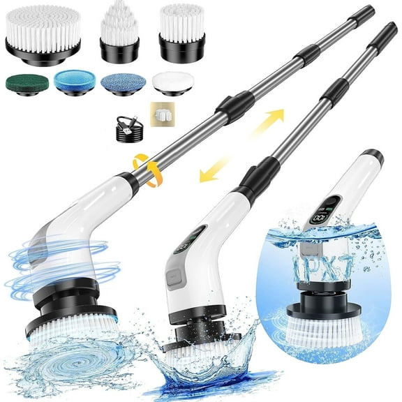 AVOXEZOR Electric Spin Scrubber 2024 New Full-Body IPX7 Waterproof for Bathroom Kitchen Floor