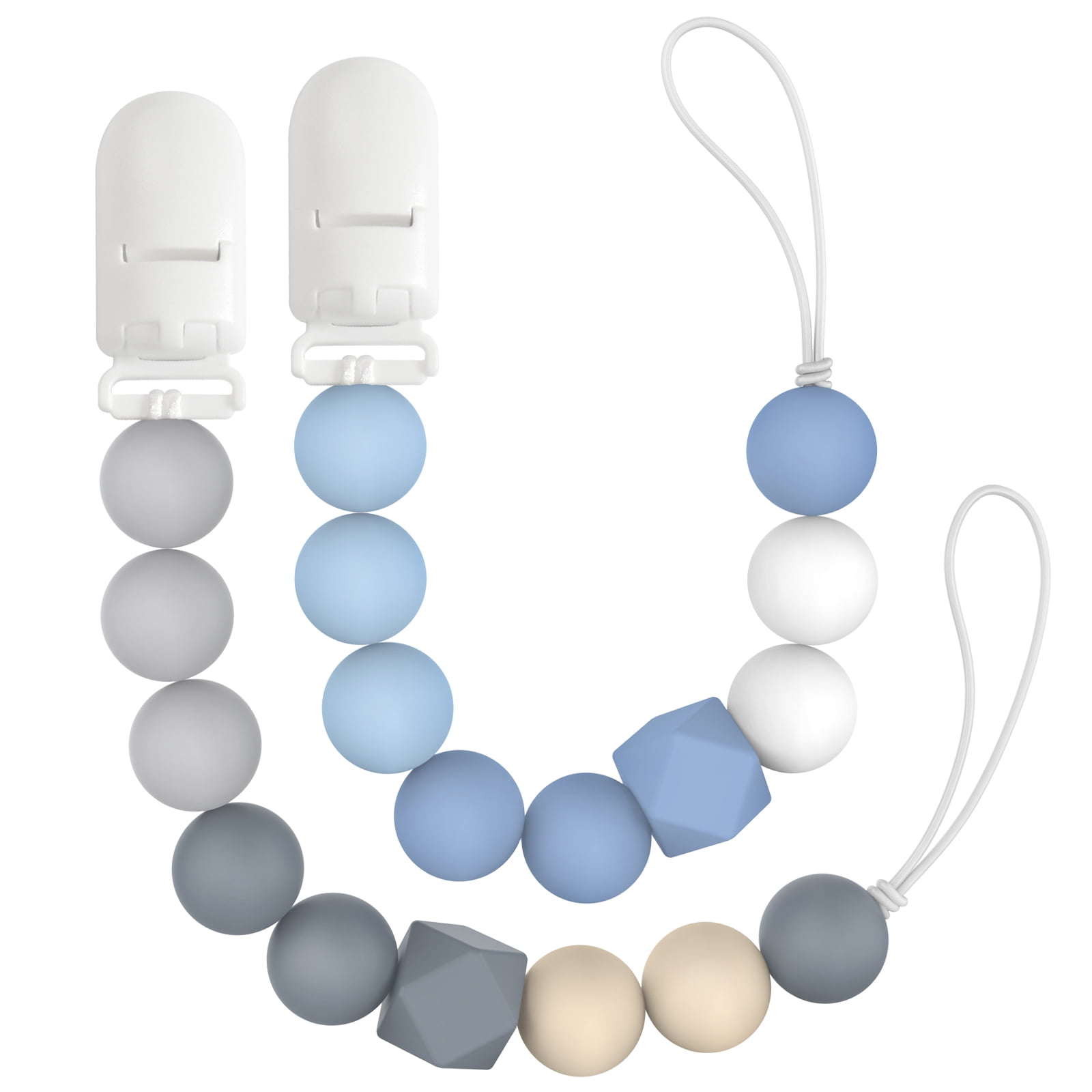 InnOrca Pacifier Clip Holder with One Piece Design, 100 Silicone