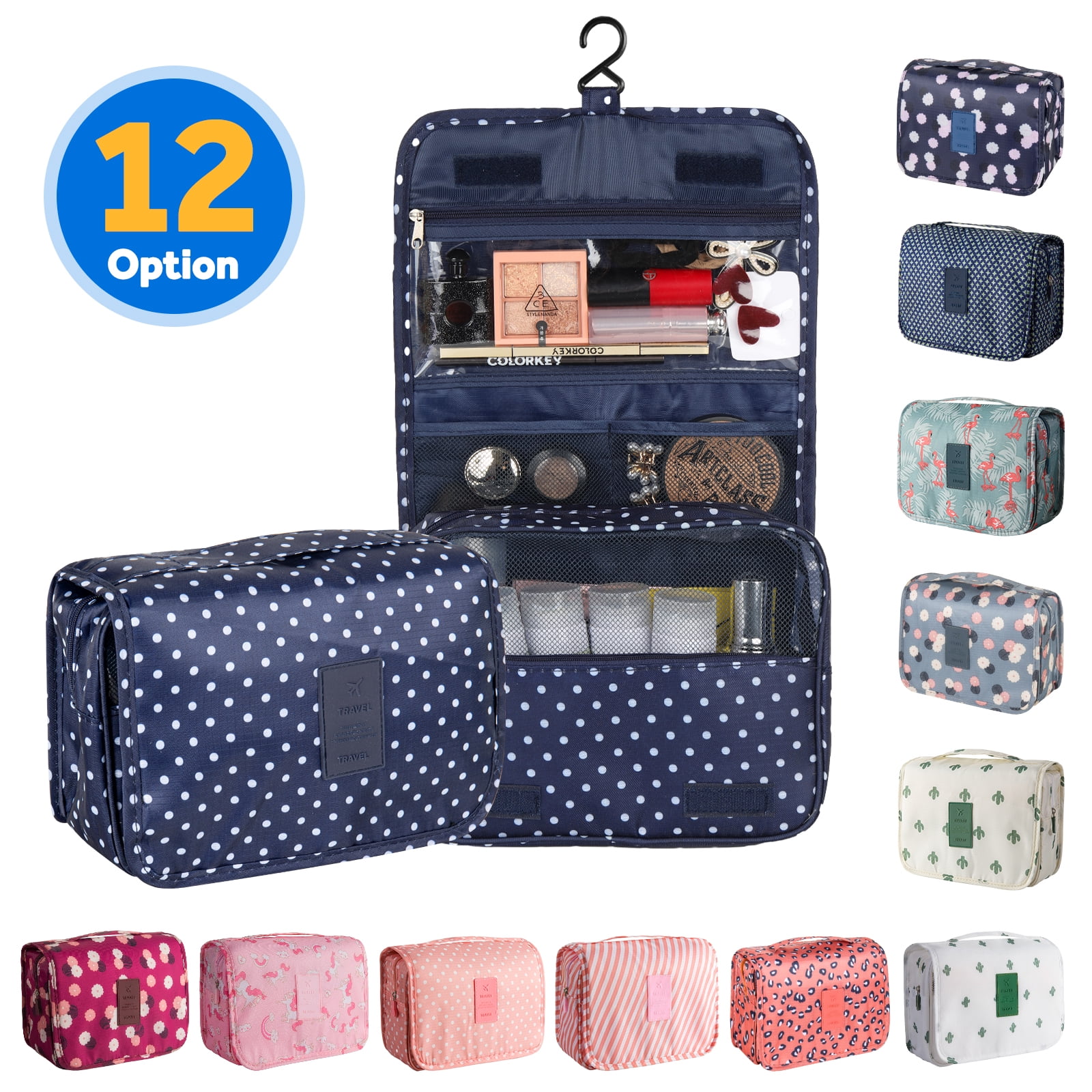 InnOrca Hanging Hook Portable Travel Toiletry Bag, Waterproof Beauty