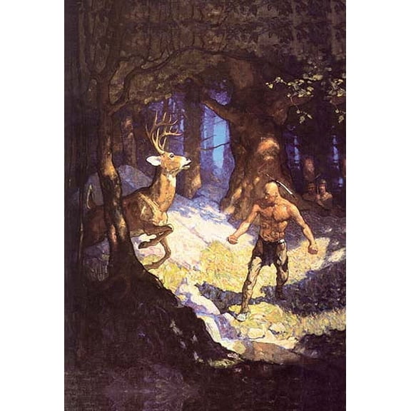 Inncus Slays the Deer Fine art canvas print (20" x 30")