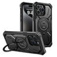 thumbnail image 1 of Innens Case for iPhone15/15 Plus/15 Pro/15 Pro Max Magnetic Heavy Duty Shockproof Phone Cover Built-in Ring Stand, Black, 1 of 12