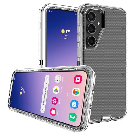 Innens Case with Screen and Lens Protector for Samsung Galaxy S24 Ultra/S24 Plus/S24 Shockproof Cover, Clear