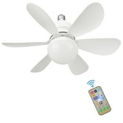 Innens Ceiling Fan with Light Adjustable 3-Speed Brushless Motor Remote Control Chandelier Fans, White
