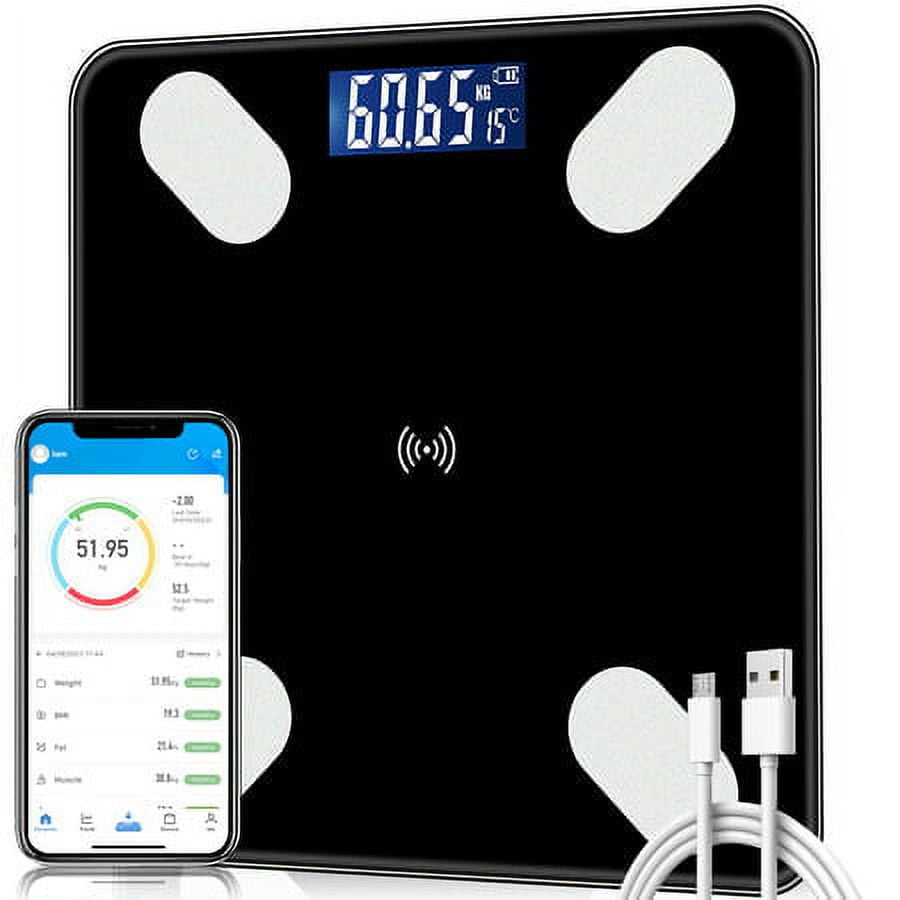 Innens Digital Bluetooth Smart Scales Body Weight Scale 400lbs 12 Body