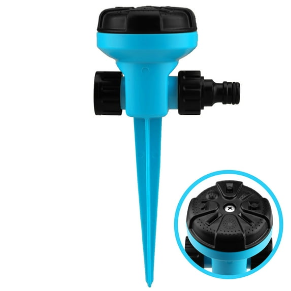 Innens Lawn Sprinklers 8 Modes Adjustable Rotating Garden Watering Irrigation System, Blue