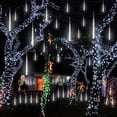 thumbnail image 1 of Innens Meteor Shower Rain Lights Waterproof Rain Drop Lights for Holiday Party Wedding Christmas Tree Decoration (White, 1Pc), 1 of 14