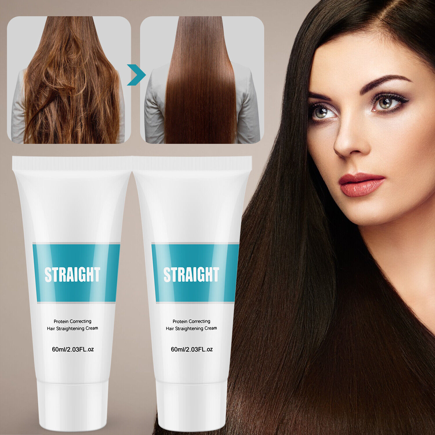Innens Protein correcting hair straightening cream fast smoothing intense hair treatmen