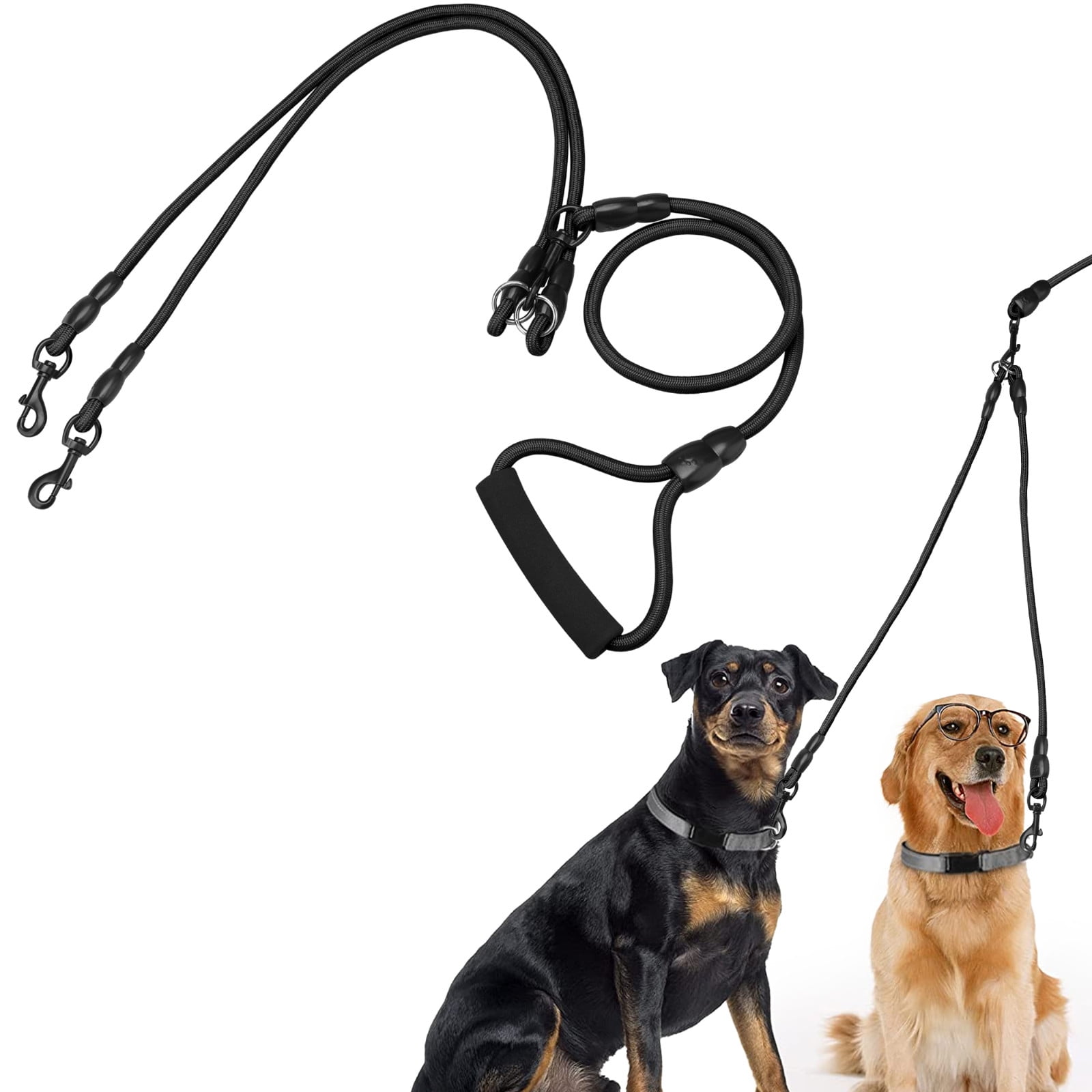 Innens Retractable Double Dog Leash No Tangle 360° Swivel Dual Dog