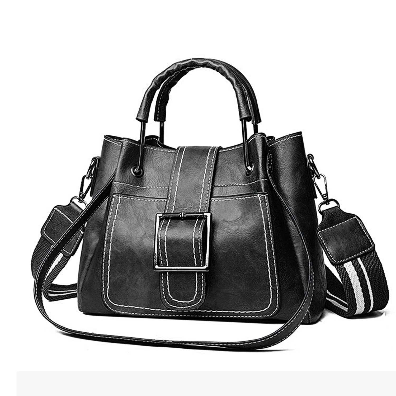 Innens Women PU Leather Tote Bag Shoulder Crossbody Bag Top Handbag ...