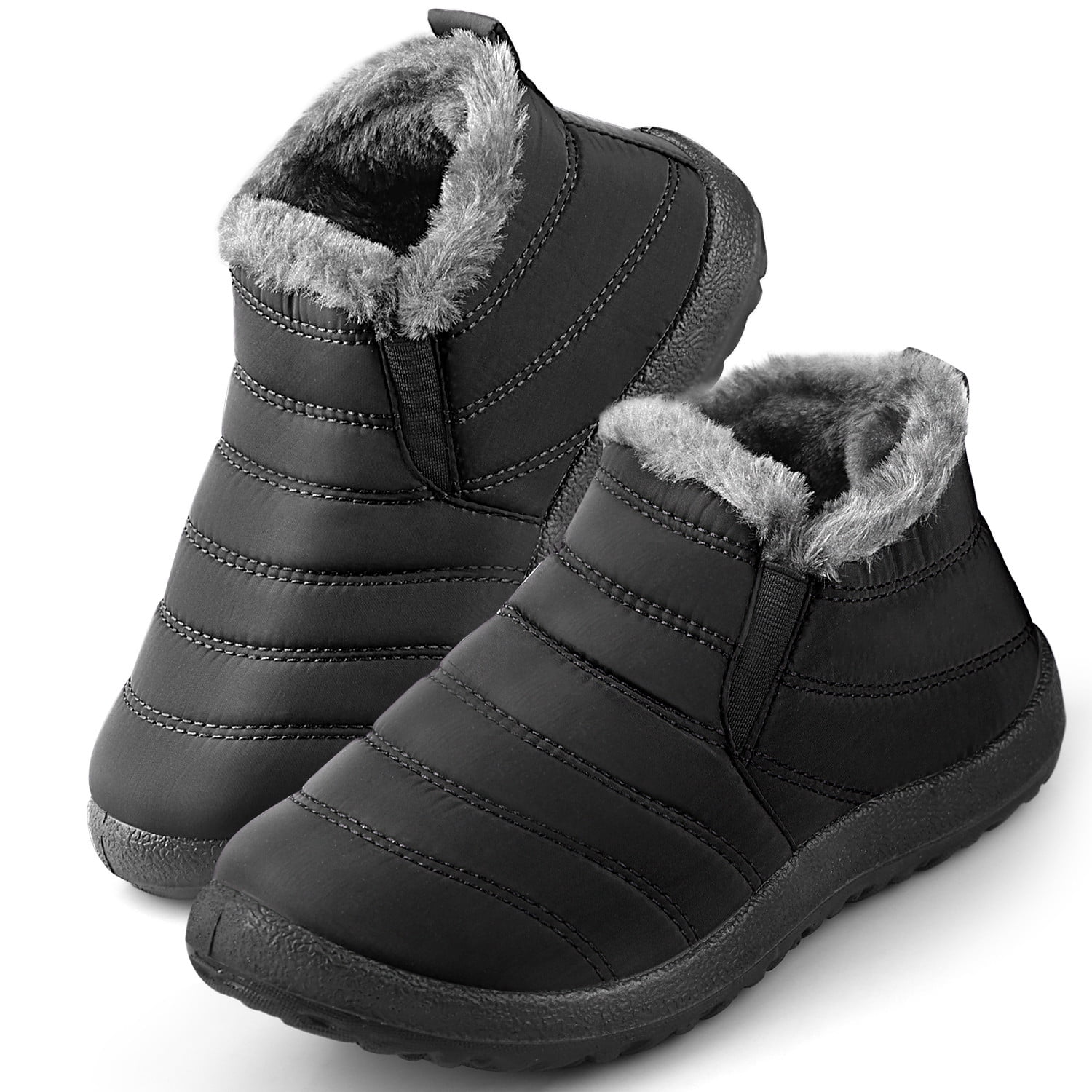 Innens Women Winter Snow Boots Fur Lined Slip On Warm Ankle Waterproof