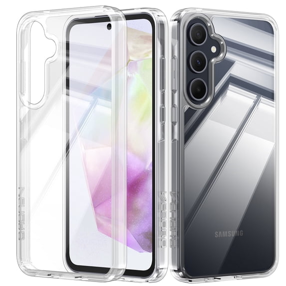Innens for Samsung Galaxy A35 5G Case with Screen Protector Soft TPU Phone Cover, Clear