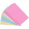 thumbnail image 1 of FONDOTIN A5 Planner Refills for Writing Use with High Grade Paper Assorted Color 100 Pages 6 Hole Loose Leaf, 1 of 6