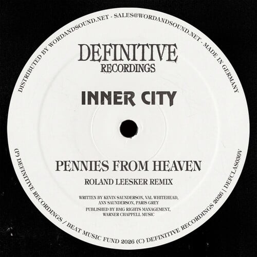 Inner City / Saunderson,Kevin - Pennies From Heaven (Roland Leesker Remix) - Music & Performance - Vinyl