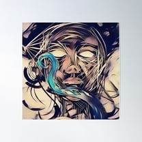 Inner Demons Poster Wall Art, Modern Wall Decor For Living Room Bedroom, 17x17 UNFRAMED